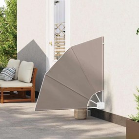 vidaXL Αδιάφανο σκίαστρο μπαλκονιού Taupe 115 x 115 εκ ύφασμα
