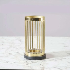 Κηροπήγιο Για Ρεσώ Μεταλλικό 9220-3 10x10x18,5cm Gold Supergreens Metal