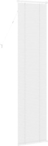 vidaXL Βενετσιάνικη Σκίαση Λευκός 213 x 40 εκ 25 mm PVC