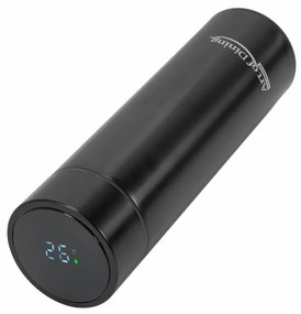 Heinner HR-AER-TM45N Μπουκάλι Θερμός Ανοξείδωτο 450ml με Ένδειξη Θερμοκρασίας Μαύρο