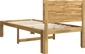 vidaXL Μονό Κρεβάτι με Κεφαλάρι ROSTOCK Λευκό 90 x 190 cm