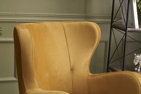 Wing Chair Karina - Gold Gold