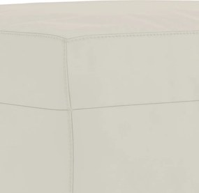 vidaXL Πάγκος Κρεμ 70 x 35 x 41 εκ. Βελούδινος