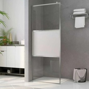 vidaXL Οθόνες ντους Ασημί 80 x 195 cm Γυαλί και Αλουμίνιο