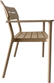 Παγκάκι διθέσιο Cadrin pakoworld cappuccino PP 117x60x83εκ