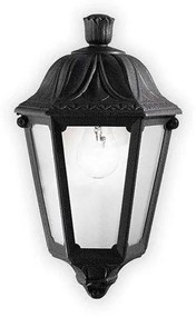 Φωτιστικό Τοίχου-Απλίκα Anna 101552 22x13x35cm 1xE27 23W Black Ideal Lux