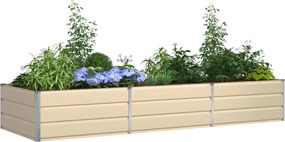 vidaXL Γλάστρα Ελεφαντόδοντο 290 x 100 x 45 εκ Επικαλυμμένος Χάλυβας