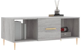 vidaXL Τραπεζάκι Σαλονιού Γκρι Sonoma 102x50x40 εκ. Επεξεργασμένο Ξύλο