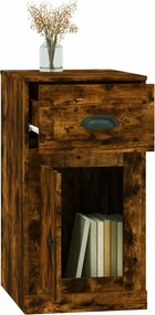 vidaXL Ντουλάπι με Συρτάρι Καπνιστή Δρυς 40x50x75 εκ. Επεξεργ. Ξύλο