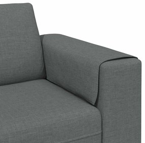 vidaXL Καναπές σαλονιού 3 pcs Σκούρο Γκρι Πολυεστέρας