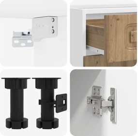 vidaXL Μονάδα κουζίνας KALMAR 8 pcs Artisan Δρυς Επεξεργασμένο Ξύλο