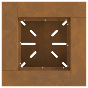 vidaXL Φωτιά Καφέ 48 x 48 x 40 εκ Ατσάλι σκληρυθέν στον αέρα