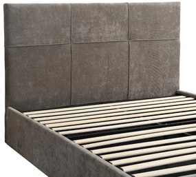 Επενδυμένο κρεβάτι Raziel-Kafe-160x200-Lift-Storage