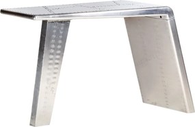 vidaXL Γραφείο Aviator Ασημί 112 x 50 x 76 εκ. Μεταλλικό