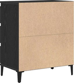 vidaXL Πλαϊνό γραφείο Μαύρη Οξυά 60 x 35 x 70 cm Επεξεργασμένο ξύλο