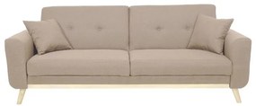 Καναπές - Kρεβάτι Carmelo Ύφασμα Μπέζ 214x80x86 εκ. 214x80x86 εκ.