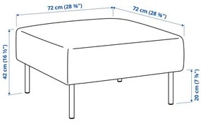 LILLEHEM μονό κάθισμα 795.529.32