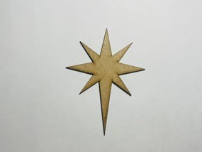 Intra απο ξύλο plywood 3mm-4mm πάχος - Ξύλο Bethlehem Star Craft σχήμα κοπής Δίασταση 30x30 cm Intraeaxys-eoxlkwjo