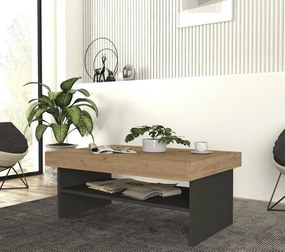 Stewehome Ορθογώνιο Τραπεζάκι Σαλονιού Ανθρακί 93.6x63.6x18 cm