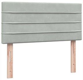 BOX SPRING ΚΡΕΒΑΤΙ ΜΕ ΣΤΡΩΜΑ ΑΝΟΙΧΤΟ ΓΚΡΙ 100X220 ΕΚ. ΒΕΛΟΥΔΙΝΟ 3317643