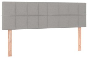 ΚΡΕΒΑΤΙ BOXSPRING ΜΕ ΣΤΡΩΜΑ ΑΝΟΙΧΤΟ ΓΚΡΙ 140X190 ΕΚ. ΥΦΑΣΜΑΤΙΝΟ 3126237