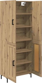 vidaXL Highboard Artisan Oak 69,5 x 34 x 180 εκ. Επεξεργασμένο Ξύλο