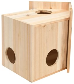 vidaXL Σπιτάκι Σκίουρου 26 x 25 x 29 εκ. Μασίφ Ξύλο Ελάτης