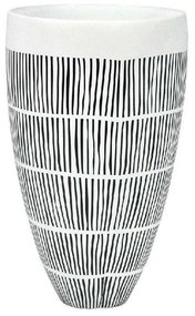 Βάζο NFU427 16x26,5cm White-Black Espiel Πορσελάνη