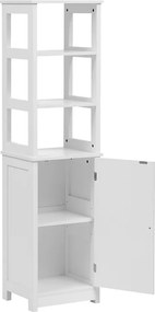 Ντουλάπι-στήλη Larben pakoworld mdf λευκό 40x33x150εκ