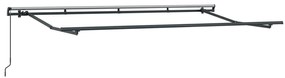 vidaXL Κατενάντα με Ρολό Κρεμ 350 x 200 x 120 εκ Ύφασμα, Μέταλλο