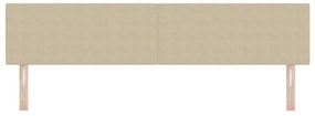 vidaXL LED κεφαλάρι με φώτα λωρίδας LED Γκρι Πράσινο 200 cm ύφασμα