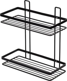 Ραφιέρα Μπάνιου Διπλή (25.1x12.5x27.2) Estia Elegant Black 02-8703