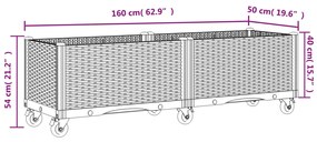 ΖΑΡΝΤΙΝΙΕΡΑ ΚΗΠΟΥ ΜΕ ΡΟΔΑΚΙΑ ΛΕΥΚΟ 160X50X54 ΕΚ. ΠΟΛΥΠΡΟΠΥΛΕΝΙΟ 367994