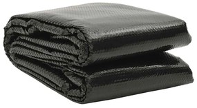 vidaXL Κάλυμμα Πισίνας Ορθογώνιο Μαύρο 800 x 500 εκ. από Πολυαιθυλένιο