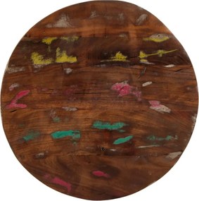 vidaXL Επιφάνεια Τραπεζιού Στρογγυλή Ø60x2,5εκ Μασίφ Ανακυκλωμένο Ξύλο