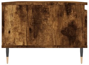 vidaXL Τραπεζάκι Σαλονιού Καπνιστή Δρυς 90x50x36,5 εκ. Επεξεργ. Ξύλο