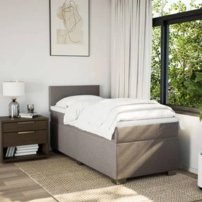 ΚΡΕΒΑΤΙ BOXSPRING ΜΕ ΣΤΡΩΜΑ TAUPE 100 X 200 ΕΚ. ΥΦΑΣΜΑΤΙΝΟ 3288096