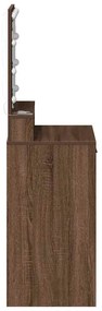 vidaXL Κομοδίνο με ράφι Καφέ δρυς 50 x 41 x 135 εκ Επεξεργασμένο ξύλο