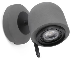 Φωτιστικό Τοίχου - Spot Stone-1 43500 GU10 LED max 8W Grey Faro Barcelona