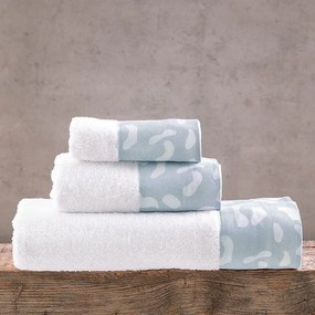 Πετσέτες Oliver Σε Κουτί (Σετ 3τμχ) Blue Ρυθμός Towels Set 70x140cm 100% Βαμβάκι