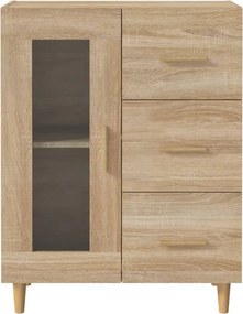 vidaXL Ντουλάπι Sonoma Δρυς 69,5 x 34 x 90 εκ. από Επεξεργασμένο Ξύλο