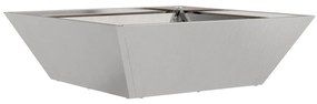 vidaXL Μεταλλική Γλάστρα Ανοξείδωτο ατσάλι 50 x 50 x 15 εκ.