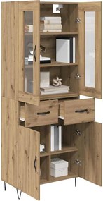 vidaXL Highboard Artisan Oak 69,5 x 34 x 90 εκ. Επεξεργασμένο ξύλο