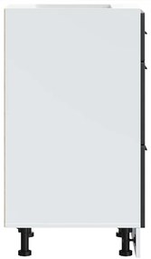 vidaXL Βάση Κουζίνας "Porto" Μαύρο από Μηχανικά Επεξεργασμένο Ξύλο