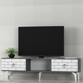 Stewehome Ραφιέρα τηλεόρασης με 2 πόρτες και ράφι 150x30x45 cm