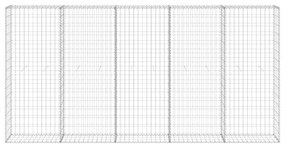 vidaXL Συρματοκιβώτιο Τοίχος 300x30x150 εκ. Γαλβαν.Χάλυβας + Καλύμματα
