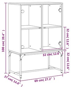 ΒΟΗΘΗΤΙΚΟ ΝΤΟΥΛΑΠΙ ΚΑΦΕ ΔΡΥΣ 69X37X100 ΕΚ. ΓΥΑΛΙΝΕΣ ΠΟΡΤΕΣ 836552