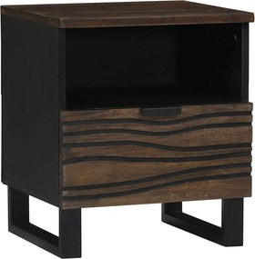 vidaXL Κομοδίνο 2 pcs Καρυδιά 40 x 33 x 46 εκ. Επεξεργασμένο Ξύλο