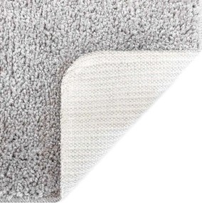 vidaXL Αντιολισθητικό μαξιλάρι μπάνιου Γκρι 50 x 80 cm PP