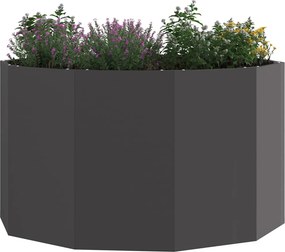 vidaXL Γλάστρα Μαύρο 90 x 90 x 50 cm Ατσάλι